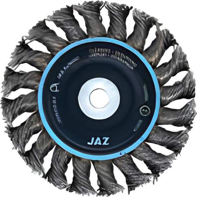 JAZ USA 31088B Wheel Brushes; Mount Type: Arbor Hole ; Wire Type: Knotted Standard Twist ; Outside Diameter (Inch): 4 ; Face Width (Inch): 1/2 ; Arbor Hole Thread Size: 1/2; 3/8 ; Shank Diameter (Inch): 1/4