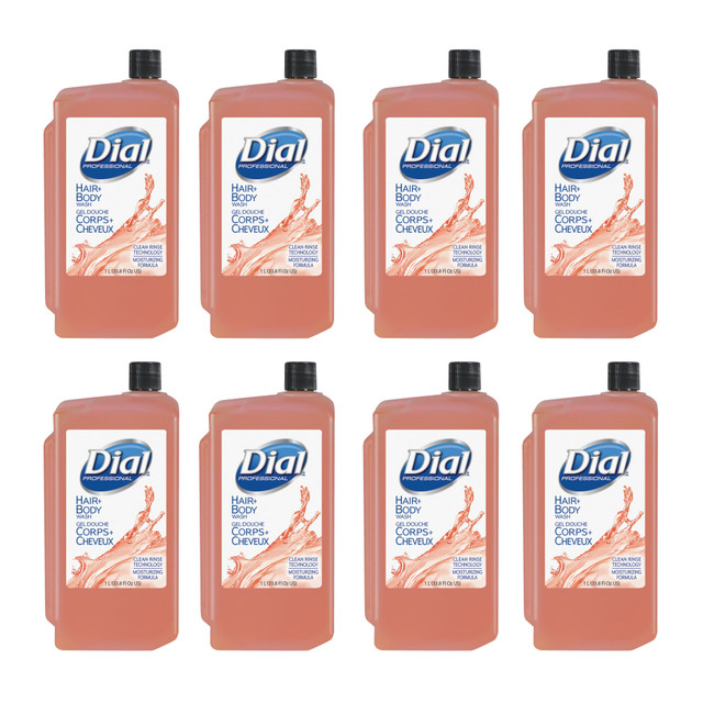 THE DIAL CORPORATION 04029 Dial Dispenser Refill Hair/Body Wash - 33.8 fl oz (1000 mL) - Hair, Body, Skin - Orange - Moisturizing - 8 / Carton THE DIAL CORPORATION 04029 Dial Dispenser Refill Hair/Body Wash - 33.8 fl oz (1000 mL) - Hair, Body, Skin - Orange - Moisturizing - 8 / Carton