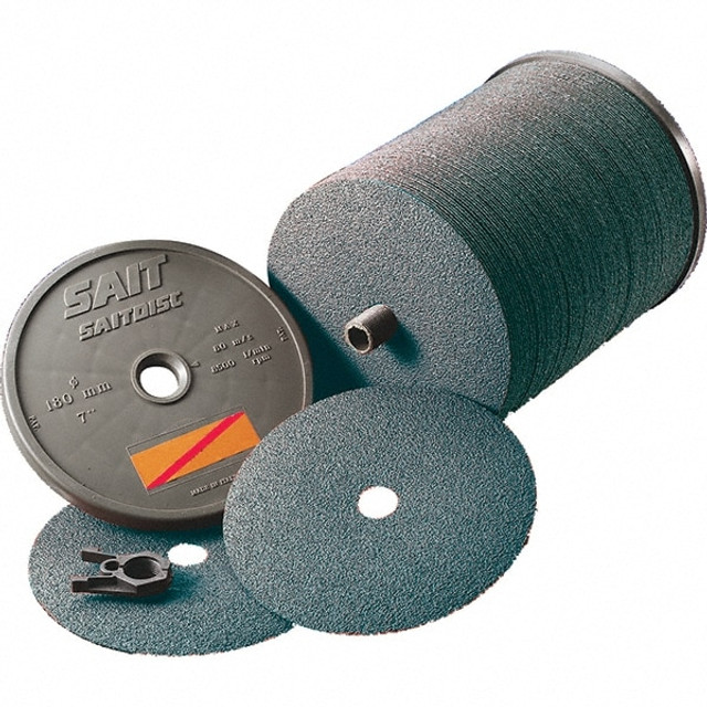 Sait 57225 Fiber Disc: 4-1/2" Disc Dia, 7/8" Hole, 36 Grit, Ceramic