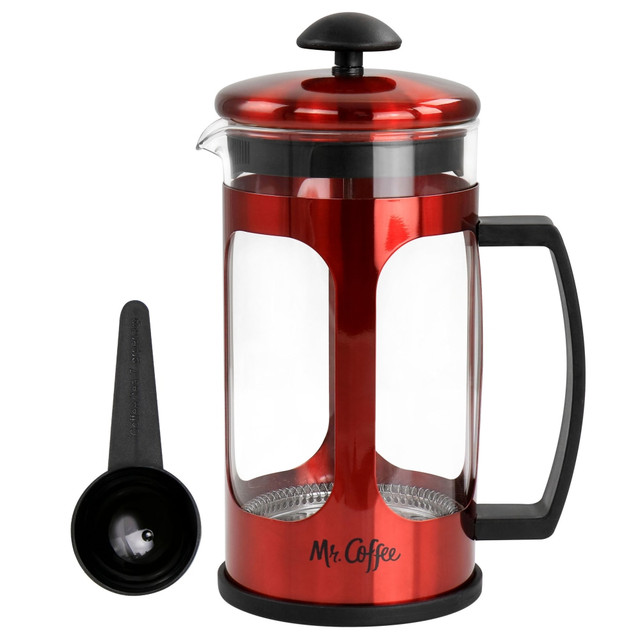 GIBSON OVERSEAS INC. 995106398M Mr. Coffee French Coffee Press 30 Oz, Red