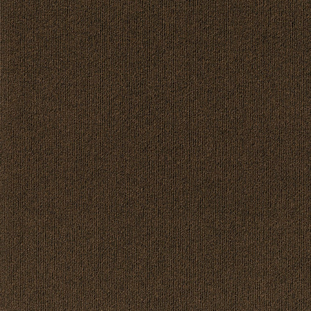 OZITE CORPORATION 7RDMN1715PK Foss Floors Ridgeline Peel & Stick Carpet Tiles, 24in x 24in, Mocha, Set Of 15 Tiles