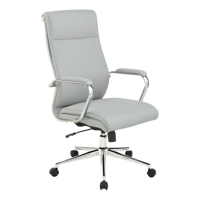 OFFICE STAR PRODUCTS Office Star 920350C-R112  Dillon Ergonomic Antimicrobial Fabric High-Back Managers Office Chair, Steel