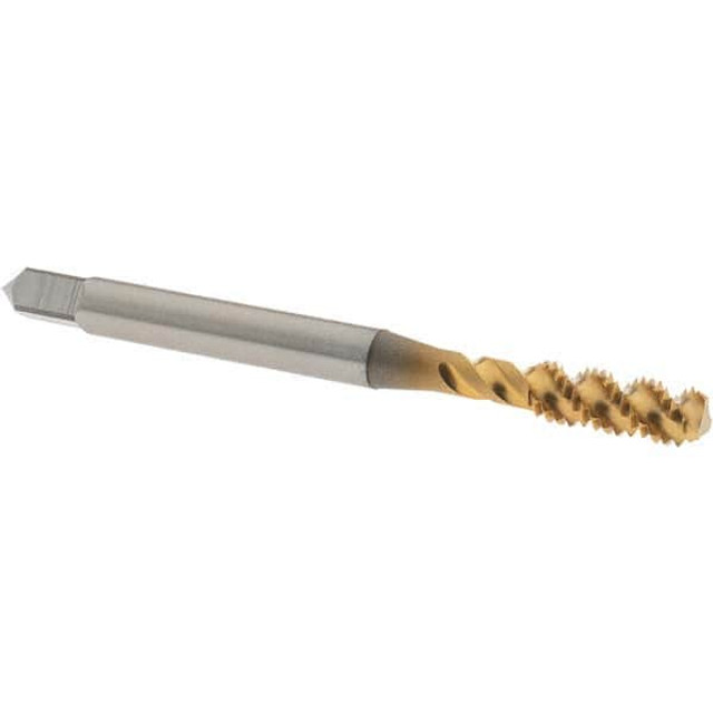OSG 2985505 Spiral Flute Tap: #10-32 UNF, 3 Flutes, Bottoming, 2B Class of Fit, High Speed Steel, TIN Coated