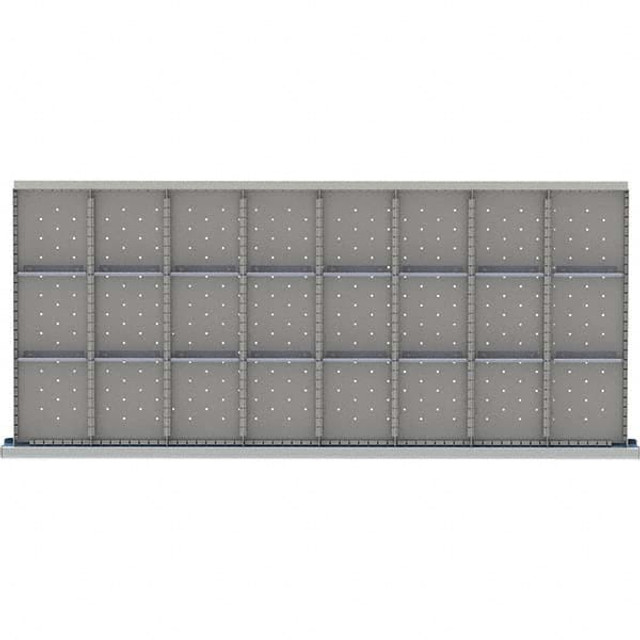 LISTA MSDR724-100 24-Compartment Drawer Divider Layout for 3.15" High Drawers