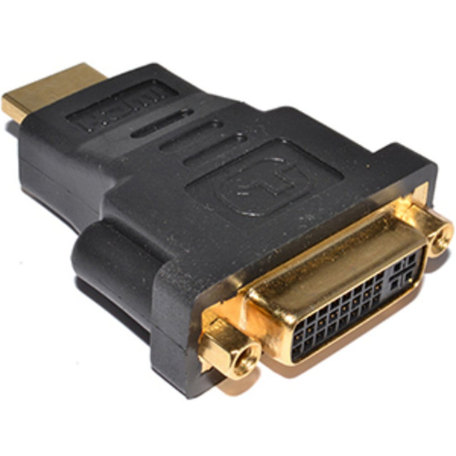 4XEM 4XHDMIDVIMFA HDMI Male To DVI-D Female Gold Plated Video Adapter - 1 Pack - 1 x HDMI Digital Audio/Video Male - 1 x DVI-D Digital Video Female - 1920 x 1200 Supported - Gold Connector - Gold Contact - Black 4XEM 4XHDMIDVIMFA HDMI Male To DVI-D Female Gold Plated Video Adapter - 1 Pack - 1 x HDMI Digital Audio/Video Male - 1 x DVI-D Digital Video Female - 1920 x 1200 Supported - Gold Connector - Gold Contact - Black