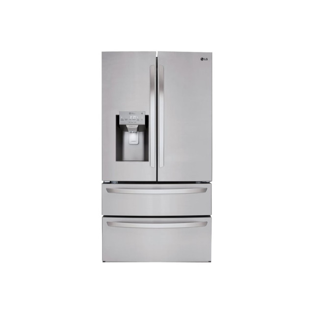 LG ELECTRONICS USA INC LMXS28626S LG LMXS28626S - Refrigerator/freezer - french door bottom freezer with water dispenser, ice dispenser - Wi-Fi - width: 35.7 in - depth: 36.3 in - height: 69.7 in - 27.8 cu. ft - stainless steel