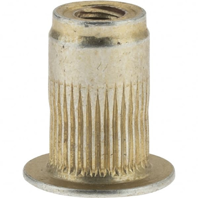 Value Collection 45200 #6-32, 0.265 Insert Diam, 0.42" OAL, Knurled Body Open End Threaded Insert