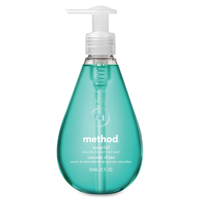 METHOD PRODUCTS, INC. 00379 Method Natural Gel Hand Wash Soap, Waterfall Scent, 12 Oz Bottle METHOD PRODUCTS, INC. 00379 Method Natural Gel Hand Wash Soap, Waterfall Scent, 12 Oz Bottle