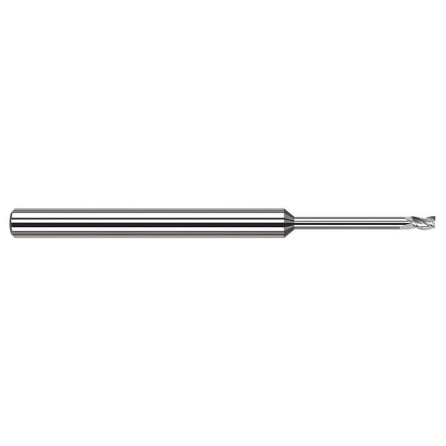 Harvey Tool 982160 Square End Mill: 1/16'' Dia, 3/32'' LOC, 1/8'' Shank Dia, 2-1/2'' OAL, 3 Flutes, Solid Carbide