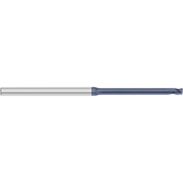 Titan USA TC59684 Square End Mill: 0.07'' Dia, 0.105'' LOC, 1/8'' Shank Dia, 2-1/2'' OAL, 3 Flutes, Solid Carbide