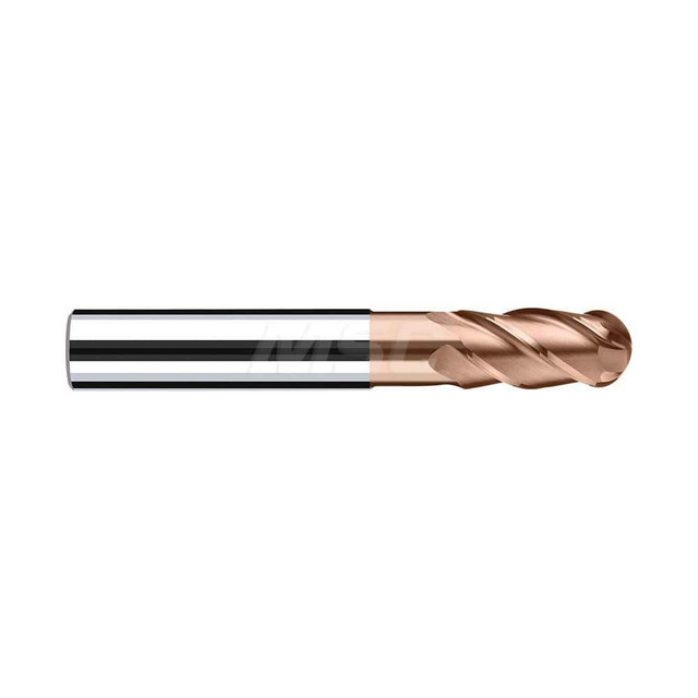 Fraisa H7490610 Ball End Mill: 16.00 mm Dia, 32.00 mm LOC, 4 Flute, Solid Carbide