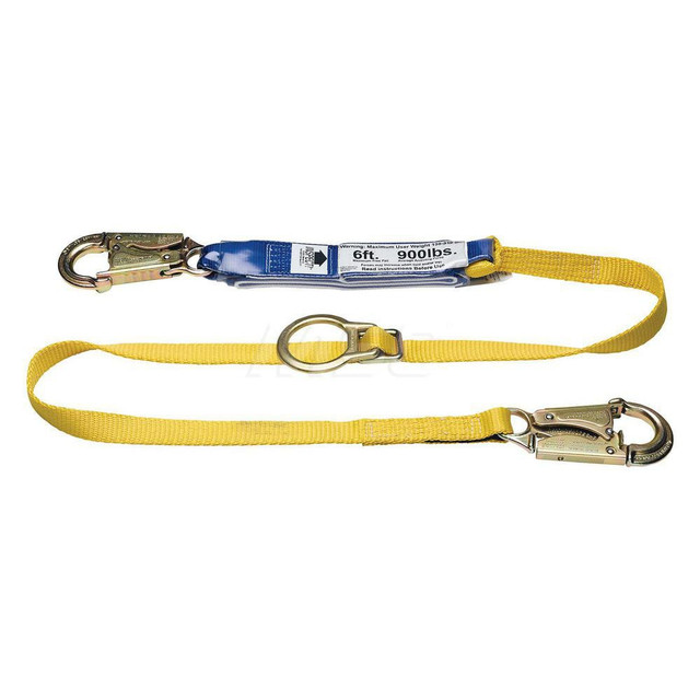 Werner C311101 Lanyards & Lifelines; Load Capacity: 5000lb ; Construction Type: Webbing ; Harness Type: Ladder Climbing ; Lanyard End Connection: Snap Hook ; Anchorage End Connection: Snap Hook ; Length Ft.: 6.00
