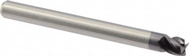 M.A. Ford. 17718700A Square End Mill: 3/16'' Dia, 3/16'' LOC, 3/16'' Shank Dia, 2'' OAL, 4 Flutes, Solid Carbide