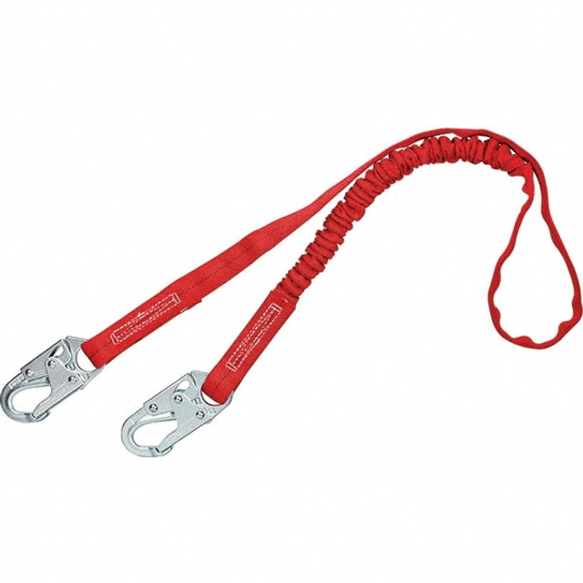 DBI-SALA 7012817365 Lanyards & Lifelines; Type: Shock Absorbing Lanyard ; Anchorage End Connection: Snap Hook ; Harness Connection: Steel Snap Hook ; For Arc Flash Work: No ; Material: Polyester Webbing ; Color: Red