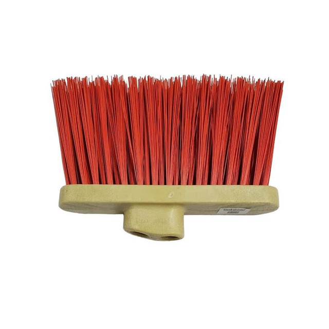 PRO-SOURCE 78277613 10" Wide, Red Polypropylene Bristles, Angled Broom