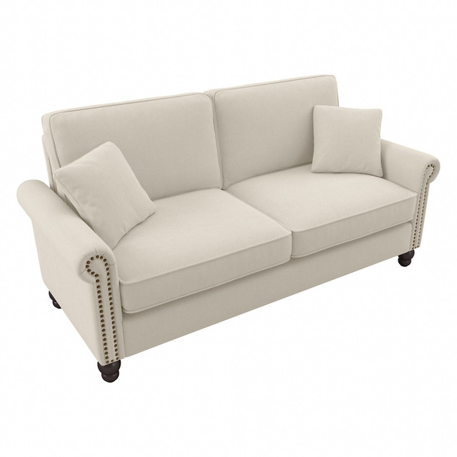 BUSH INDUSTRIES INC. Bush CVJ73BCRH-03K  Furniture Coventry 73inW Sofa, Cream Herringbone, Standard Delivery