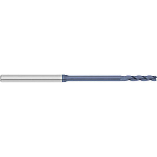 Titan USA TC54801 Square End Mill: 0.01'' Dia, 0.05'' LOC, 1/8'' Shank Dia, 2-1/2'' OAL, 3 Flutes, Solid Carbide