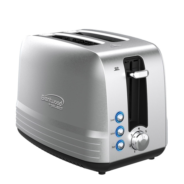 BRENTWOOD APPLIANCES, INC. 995116821M Brentwood Select Extra-Wide 2-Slot Stainless-Steel Toaster, Silver BRENTWOOD APPLIANCES, INC. 995116821M Brentwood Select Extra-Wide 2-Slot Stainless-Steel Toaster, Silver