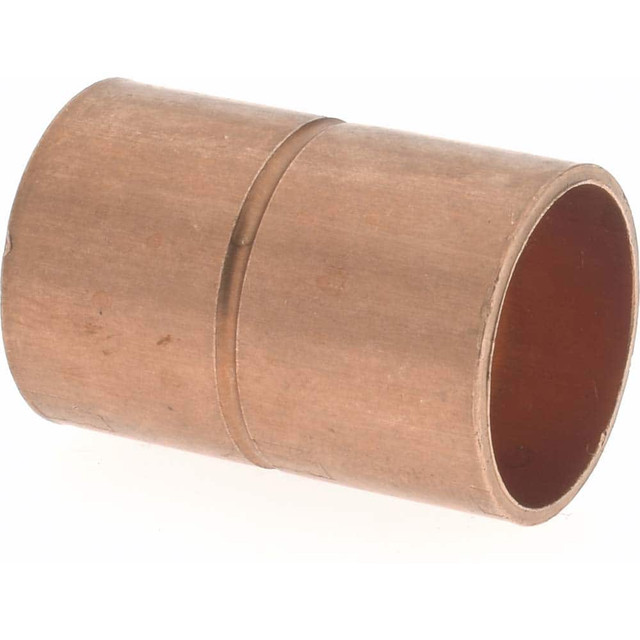 Mueller Industries W 01022 Wrot Copper Pipe Coupling: 1/2" Fitting, C x C, Solder Joint