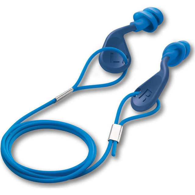 HexArmor. 18-34001 Earplugs; Attachment Style: Corded ; Noise Reduction Rating (dB): 25.00 ; Insertion Method: Push-In Stem ; Plug Shape: Taper End ; Plug Color: Blue ; Plug Material: TPE