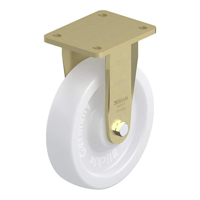 Blickle 48488 Rigid Top Plate Caster: Nylon, 8" Wheel Dia, 1-31/32" Wheel Width, 3,300 lb Capacity, 9-41/64" OAH