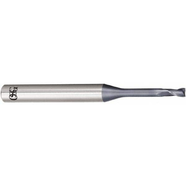 OSG 3131208 Square End Mill: 0.0079'' Dia, 0.0118'' LOC, 2 Flutes, Solid Carbide