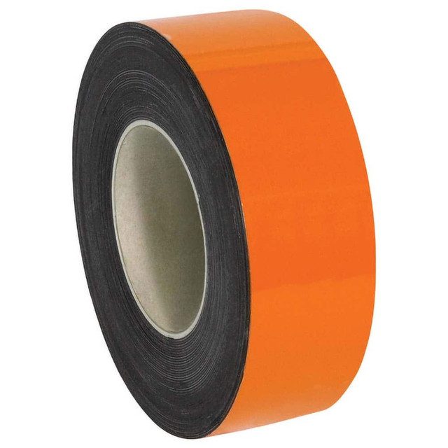 Value Collection LH128 Label Holders; Backing: Magnetic ; Width (Inch): 2 ; Color: Orange