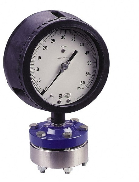 Value Collection AA442PS4LW 2,000 Max psi, 4-1/2 Inch Dial Diameter, Polypropylene Pressure Gauge Guard and Isolator