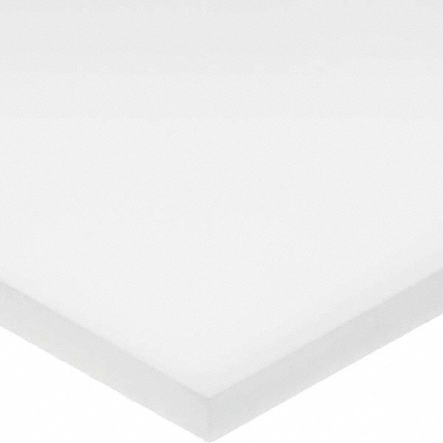 USA Industrials BULK-PS-AC-491 Plastic Sheet: Acetal, 3" Thick, White, 8,500 psi Tensile Strength