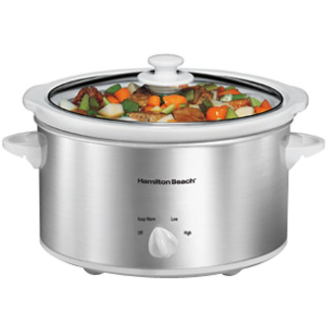 HAMILTON BEACH BRANDS INC. Hamilton Beach 33140V  33140V Slow Cooker - 1 gal - Stainless Steel