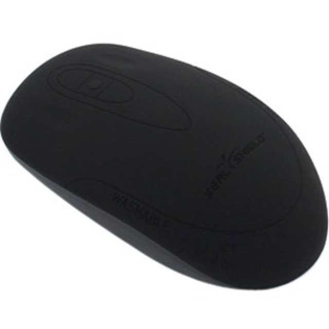 SEAL SHIELD LLC SSM3WE Seal Shield Mouse - Optical - Wireless - Radio Frequency - 2.40 GHz - Black - 1 Pack - USB Type A - 800 dpi - Scroll Wheel