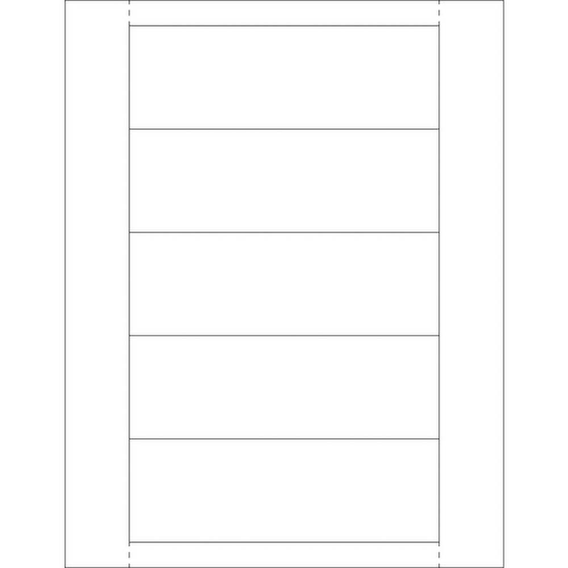 Value Collection LH254 Label Holders; Width (Inch): 6 ; Length (Inch): 2 ; Color: White