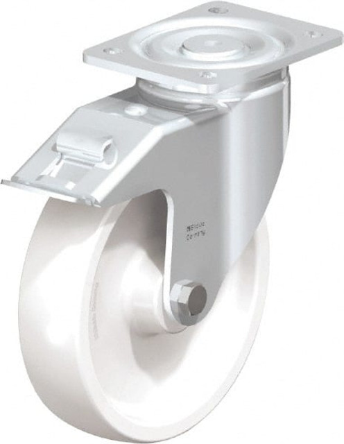 Blickle 585216 Swivel Top Plate Caster: Nylon, 8" Wheel Dia, 1-31/32" Wheel Width, 1,980 lb Capacity, 9-41/64" OAH