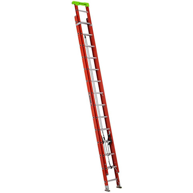 Louisville L-3022-28PT 28' High, Type IA Rating, Fiberglass Industrial Extension Ladder