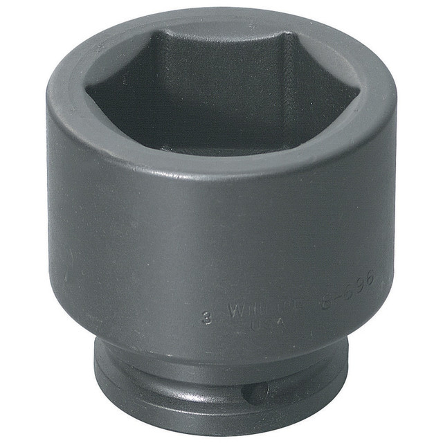Williams JHW8-6220 Impact Sockets; Socket Size (Decimal Inch): 6.875 ; Number Of Points: 6 ; Drive Style: Square ; Overall Length (mm): 200.0mm ; Material: Steel ; Finish: Black Oxide