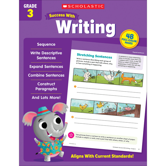 SCHOLASTIC TEACHER RESOURCES 9781338798739 Scholastic Success With Writing Workbook, 3rd Grade