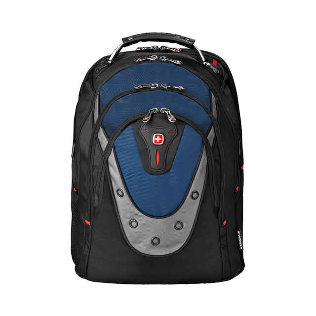 AVENUES IN LEATHER, INC. 27316060 Wenger Ibex Laptop Backpack, Black/Blue AVENUES IN LEATHER, INC. 27316060 Wenger Ibex Laptop Backpack, Black/Blue