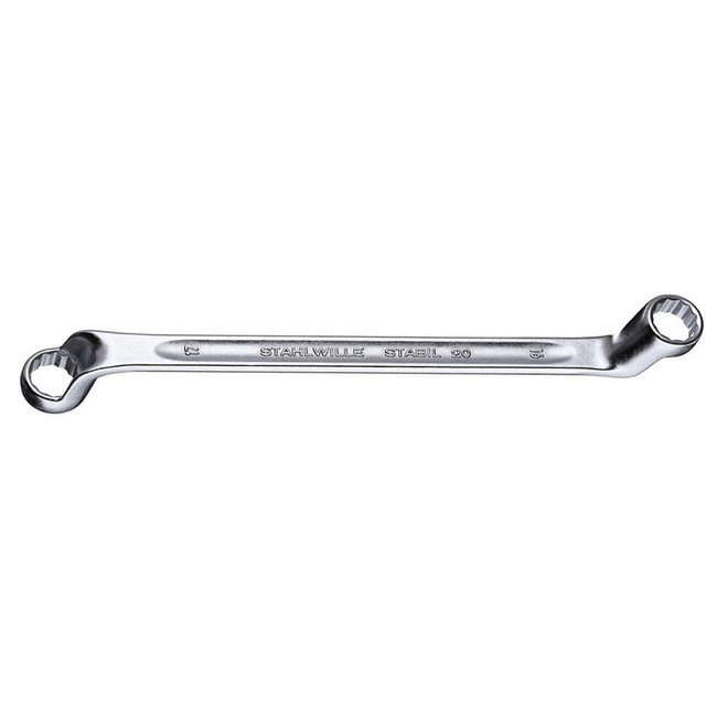 Stahlwille 41041922 Box Wrenches; Wrench Type: Offset Box End Wrench ; Size (mm): 19 x 22 ; Double/Single End: Double ; Wrench Shape: Straight ; Material: Chrome Alloy Steel ; Finish: Chrome