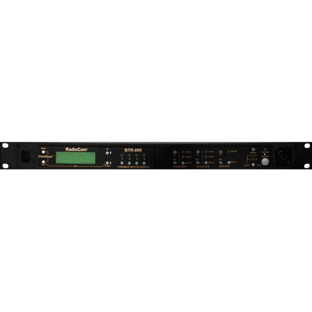 ROBERT BOSCH LLC RTS BTR-800-H4R  Two-Channel UHF Synthesized Wireless Intercom Base Station - Wireless - Rack-mountable, Desktop