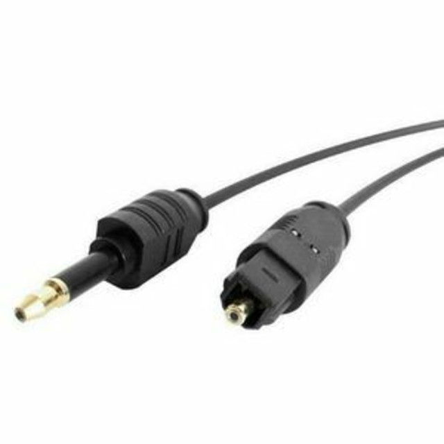 STARTECH.COM THINTOSMIN10  10 ft Toslink to Miniplug Digital Audio Cable - Deliver high quality digital sound