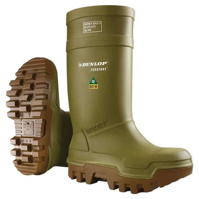 Dunlop Protective Footwear D760933-14 Boots & Shoes; Footwear Type: Work Boot ; Footwear Style: Gumboot ; Gender: Men ; Men's Size: 14 ; Upper Material: Purofort ; Outsole Material: Purofort