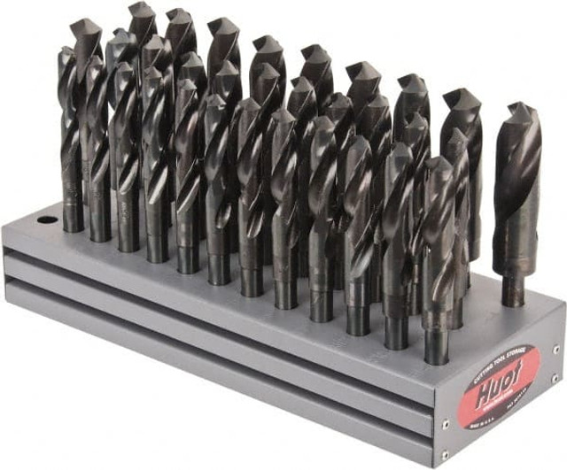 Hertel C.E96.S32 Drill Bit Set: Reduced Shank Drill Bits, 1" Drill Bit Size, 118 °, High Speed Steel