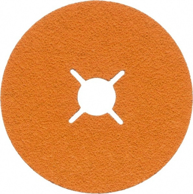 WALTER Surface Technologies 15X456 Fiber Disc: 4-1/2" Disc Dia, 7/8" Hole, 60 Grit, Ceramic