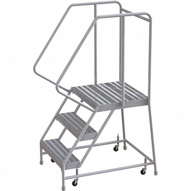 TRI-ARC WLAR103164-D4 Aluminum Rolling Ladder: 3 Step