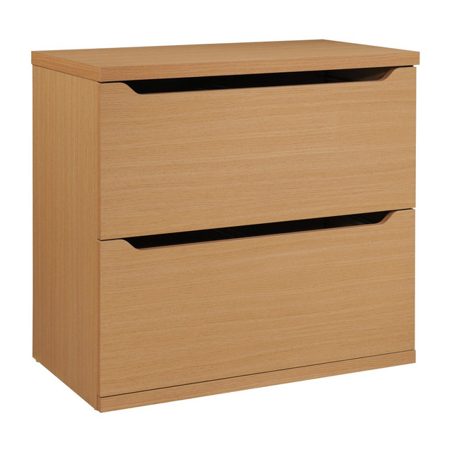 OFFICE STAR PRODUCTS DEN2930LF-NT Office Star Denmark 2-Drawer 30-1/4inW x 17inD Lateral File Cabinet With Lockdowel Fastening System, Natural