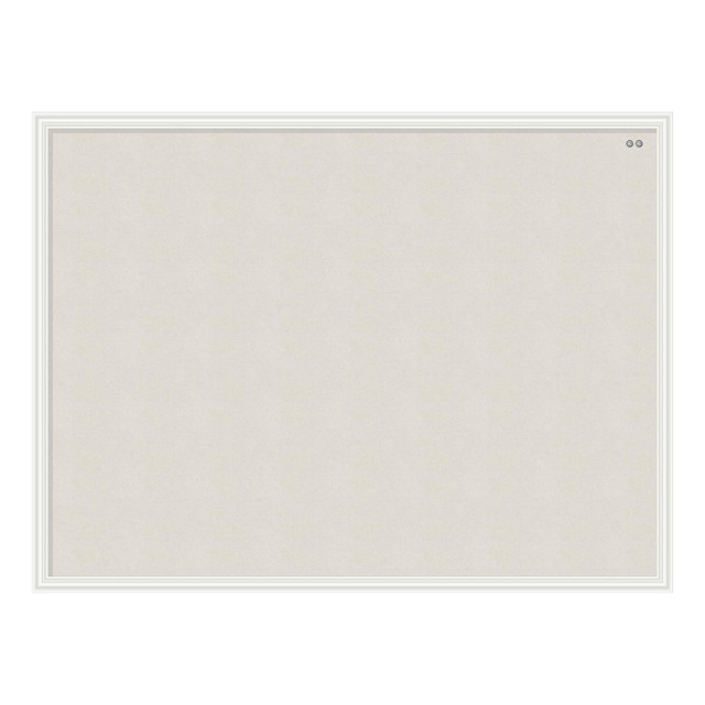 UBRANDS, LLC 2917U00-01 U Brands Linen Bulletin Board, 40in X 30in, White Wood Frame