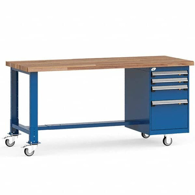 Rousseau Metal LJ2102C-055 Mobile Work Benches; Caster: 4