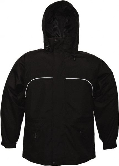 Viking 828BK-XL Rain Jacket: Size X-Large, Black, Polyester