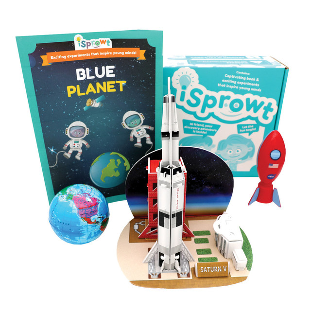 SAUNDERS INDUSTRIES 13277 iSprowt Fun Science Kit For Kids, Blue Planet Kit, Kindergarten to Grade 5