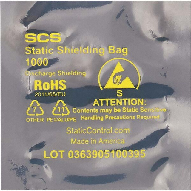 Value Collection STC111 Metal-In Static Shield Bag: 3.1 mil Thick, 4" OAW